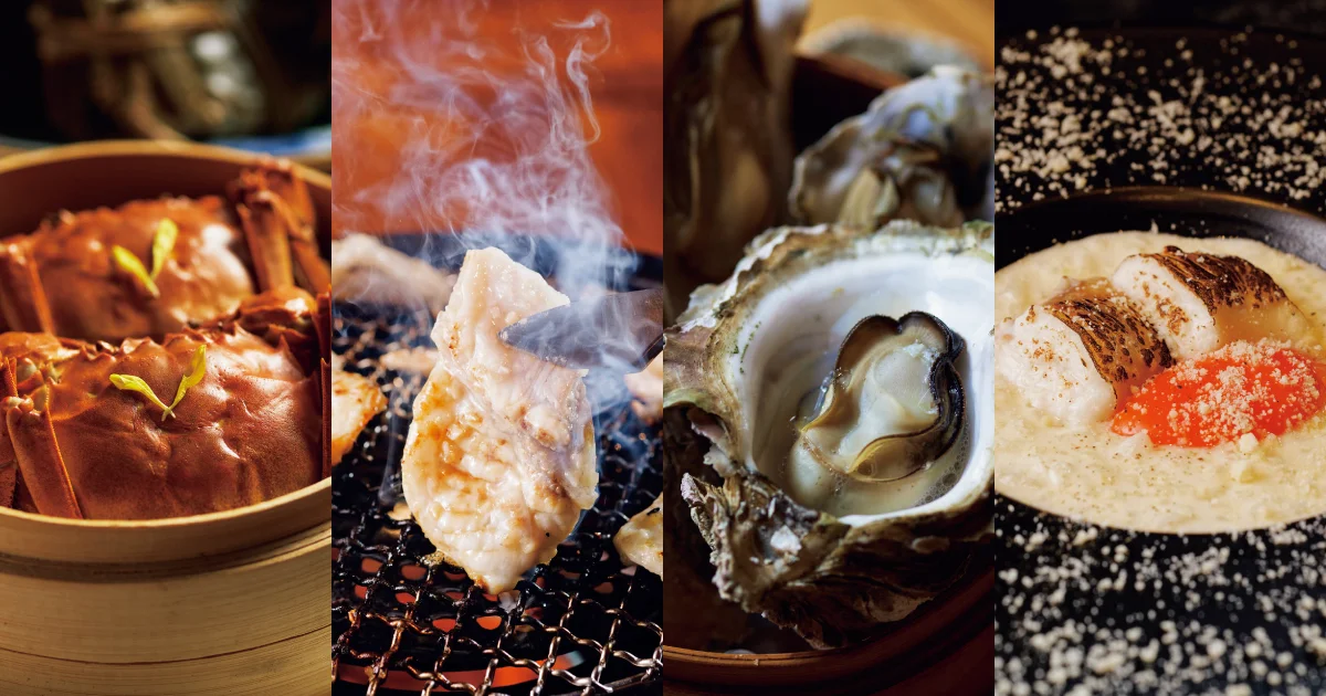 【至福の海鮮4選】蟹、牡蠣など、旬の海ののタイトルイメージ