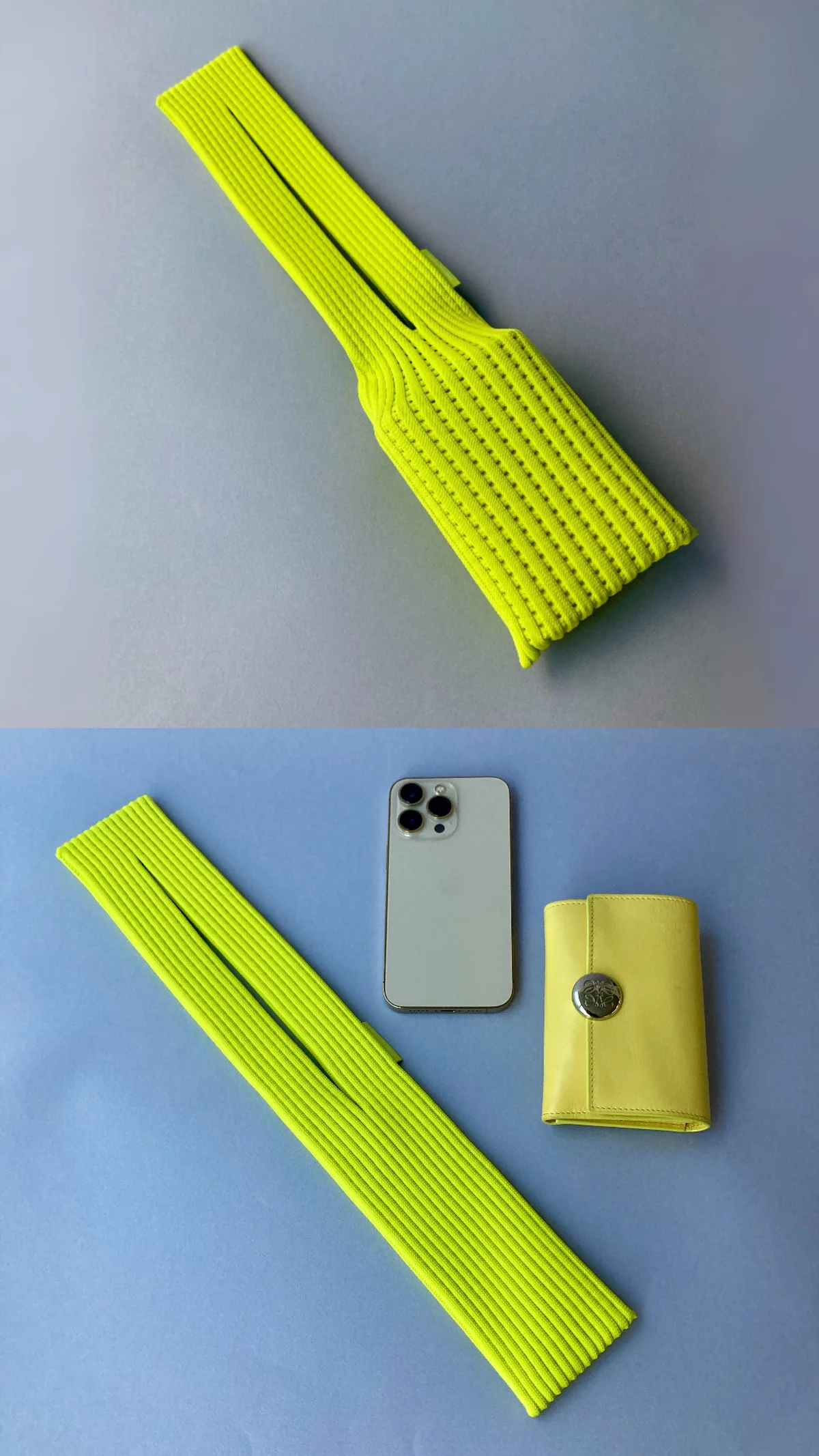 iPhone Pocket ショートタイプにiPhoneと財布を入れたところ