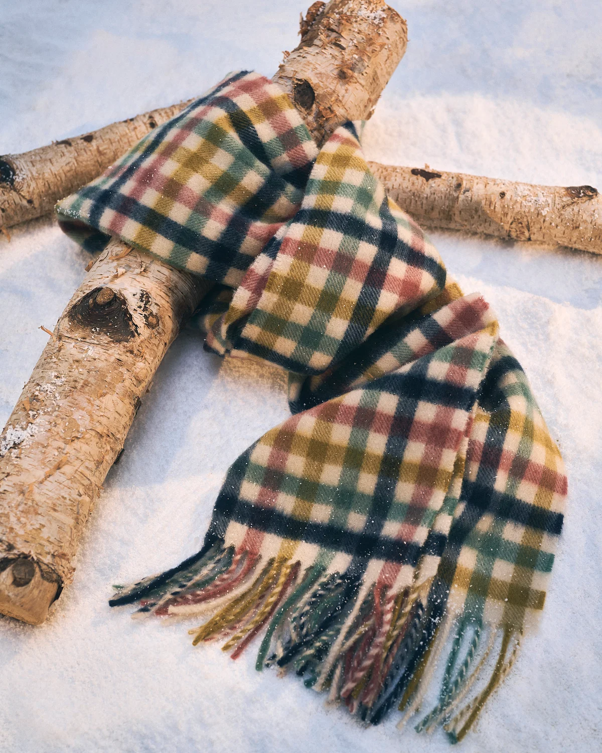 ジョシュアエリスのチェック柄マフラー