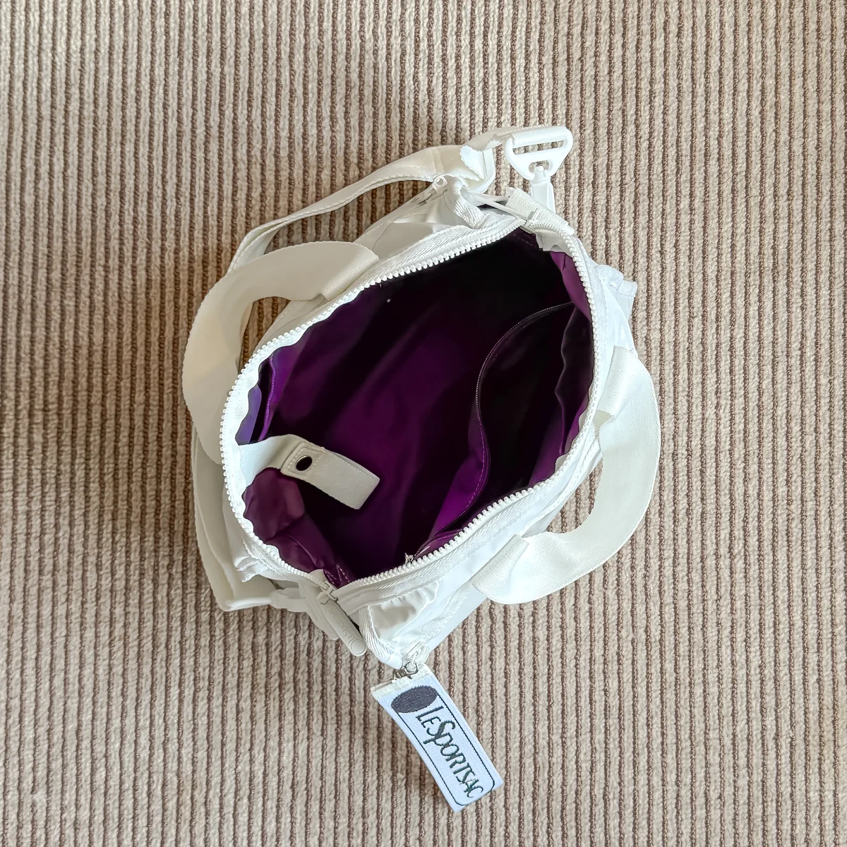 レスポートサックとひとりっぷコラボ　バイク ボストン２（ノウム）の内側