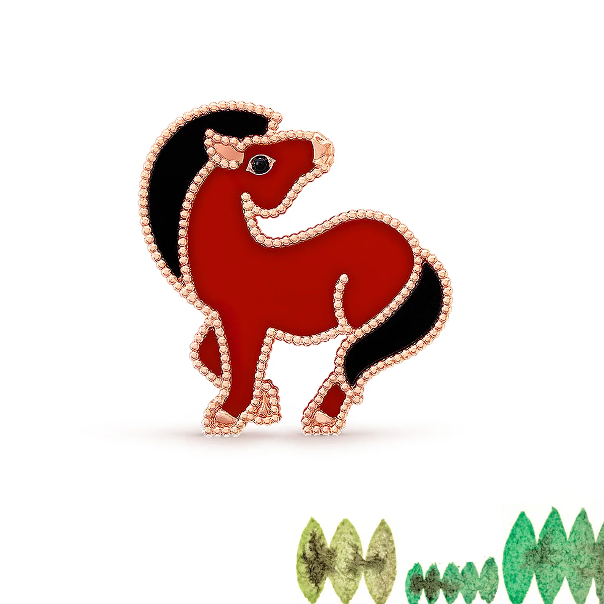 ヴァン クリーフ & アーペルのホース クリップ。2026年を軽やかに駆け抜けられそう