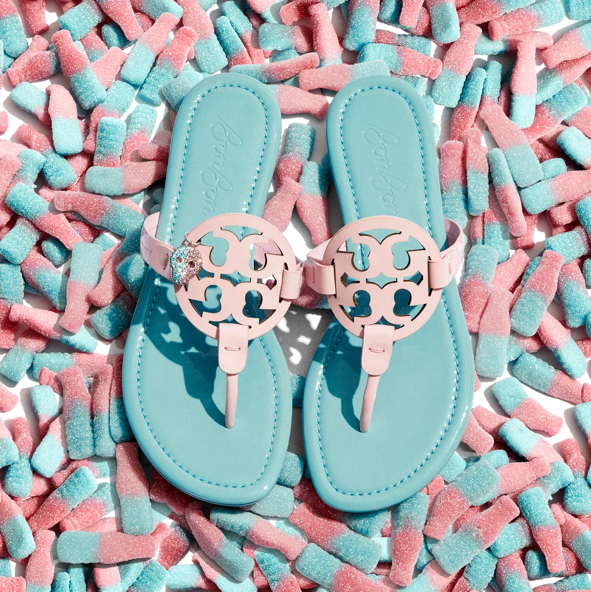 Tory Burch　トリー バーチ　BonBon　ボンボン　コラボレーション　ミラー サンダル　サンダル