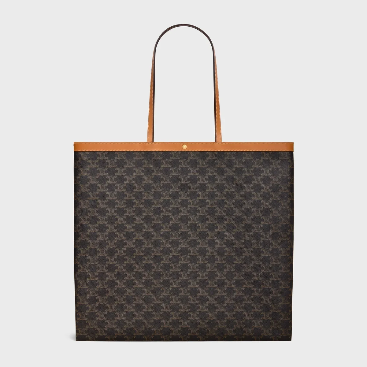 セリーヌ ラージ フラット ショッパー ミエルの画像