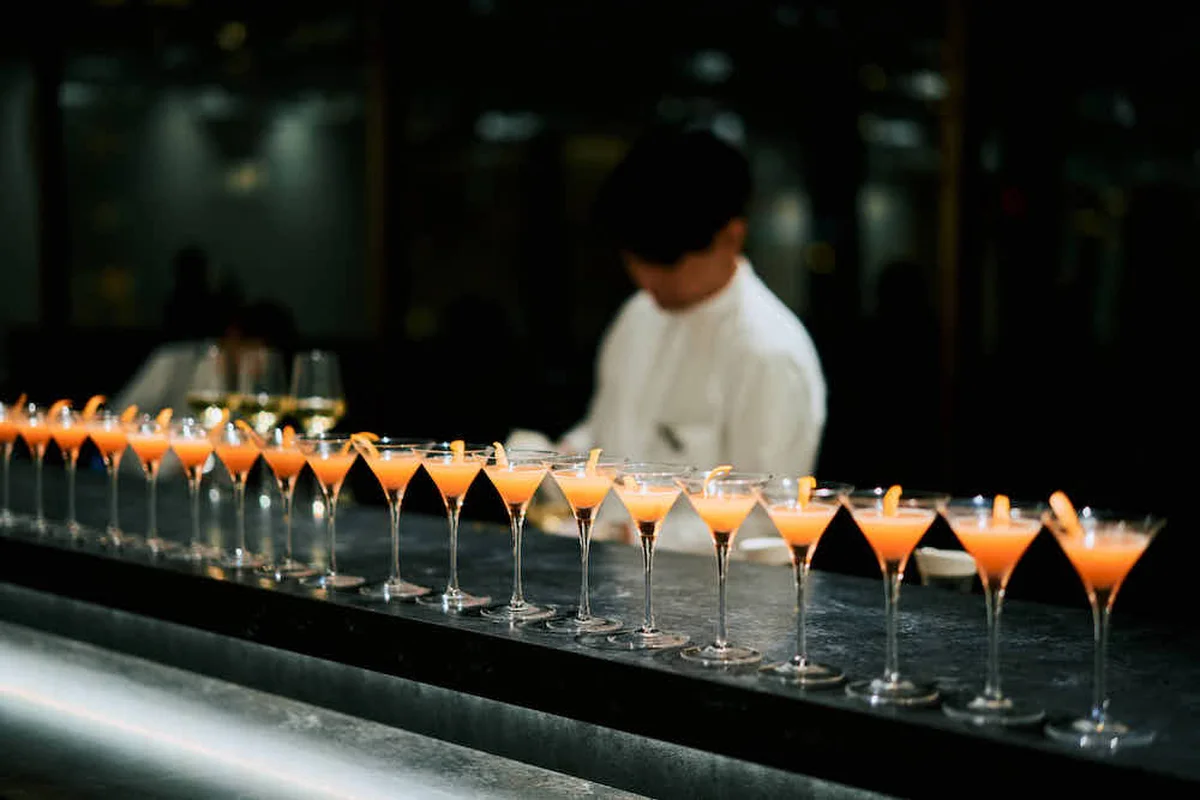 オリジナルカクテルは、ノンアルコールを含めた３種類を提供。どれも大人気で、あっという間になくなったそう。