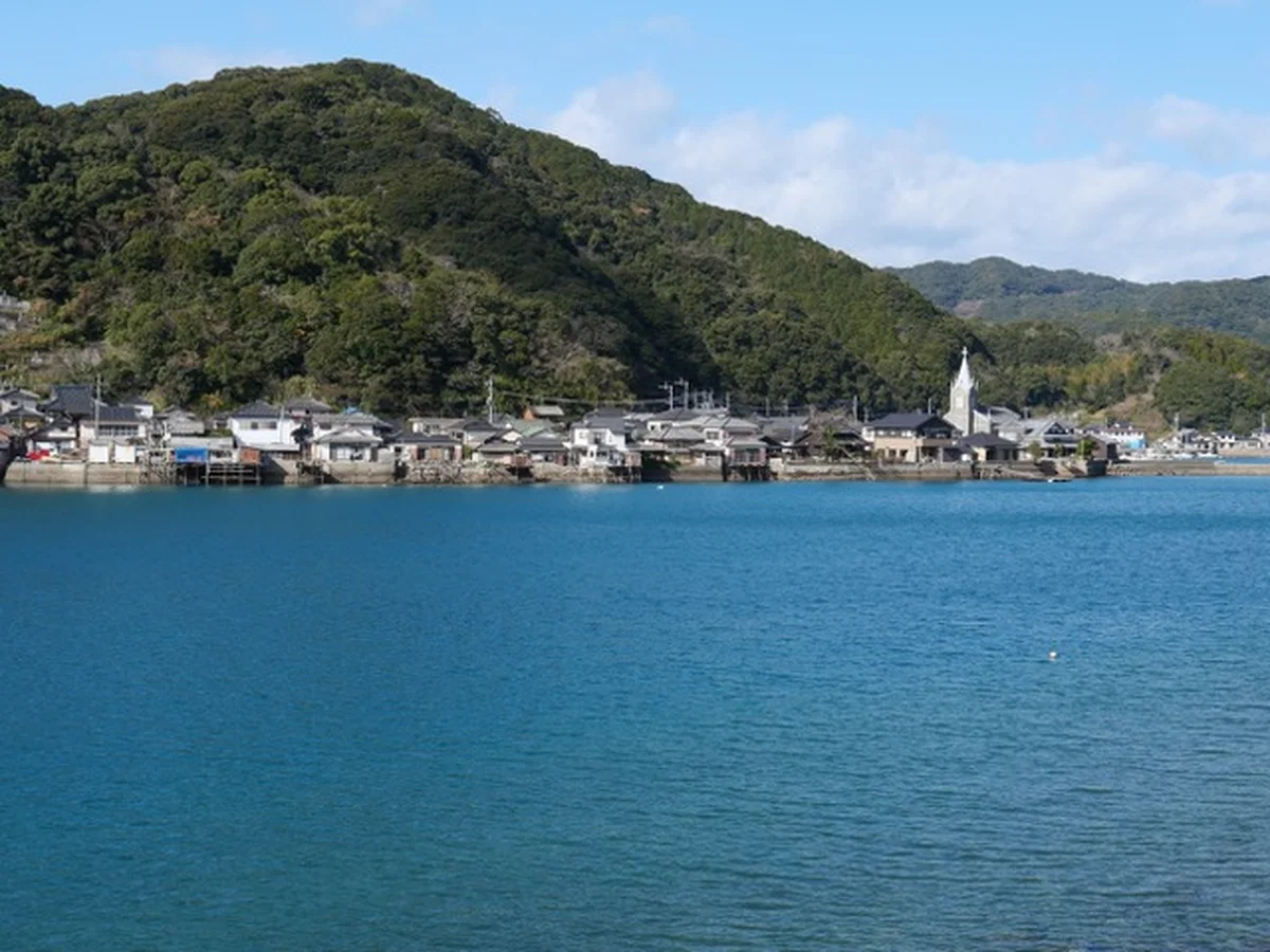 熊本県天草市﨑津のリアス式海岸