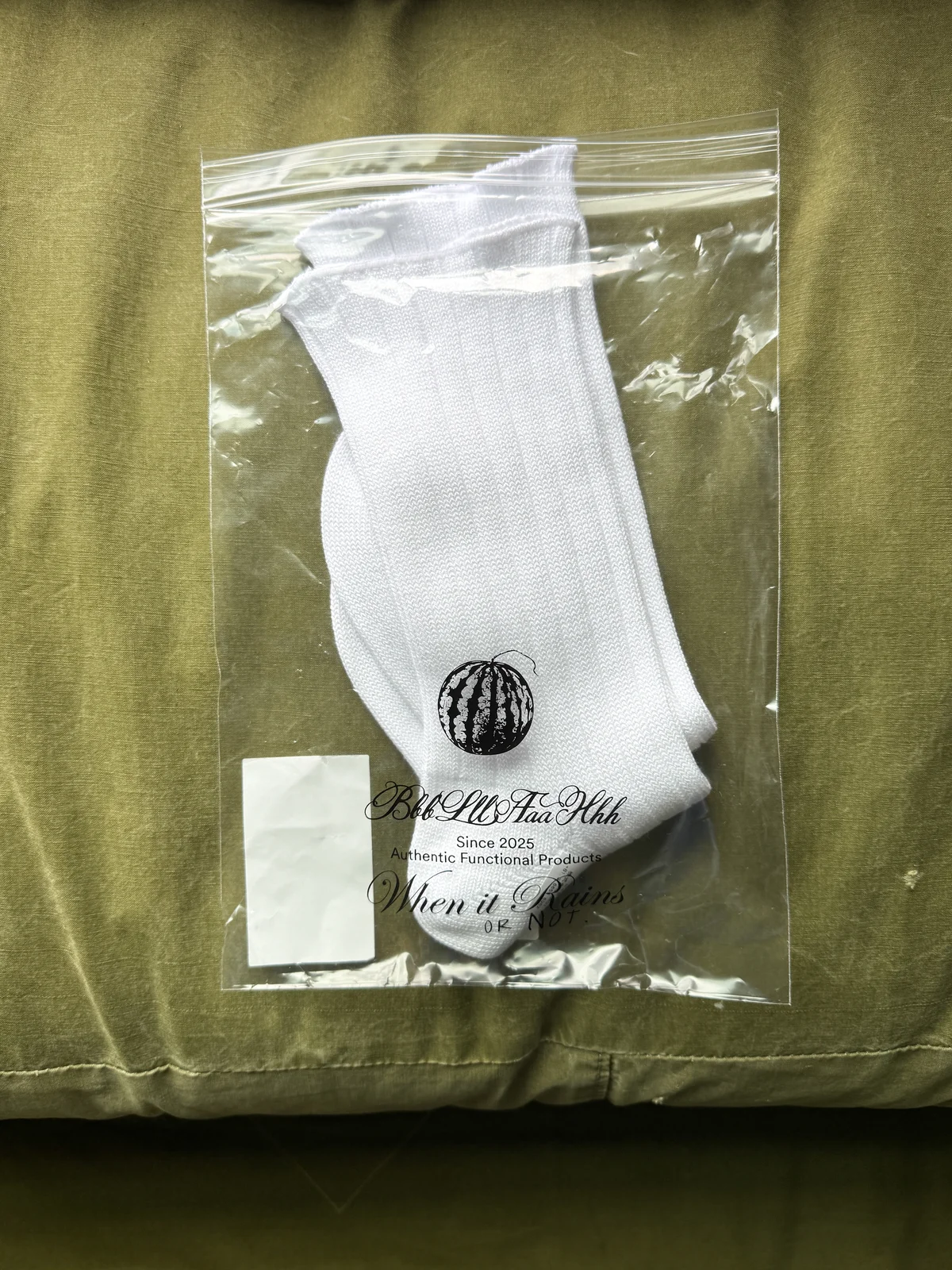 BbbLllAaaHhhのソックス、RELAXED RIBBED SOCKS UNISEXの物写真