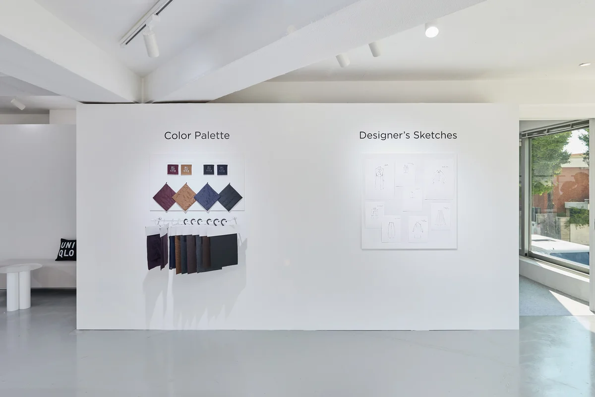 UNIQLO：Cソウルイベントに展示された、2025年秋冬コレクションのキールック