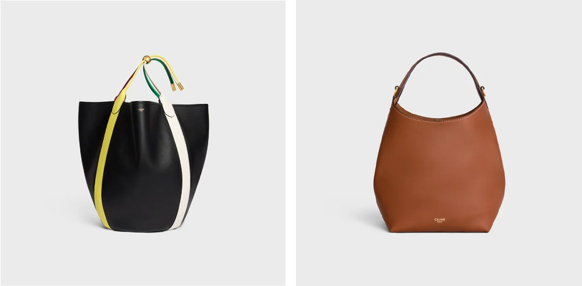 セリーヌ「エテ・セリーヌ 2026 ポップアップ」ラインナップ、ラージドロップバケットとスモールホーボー