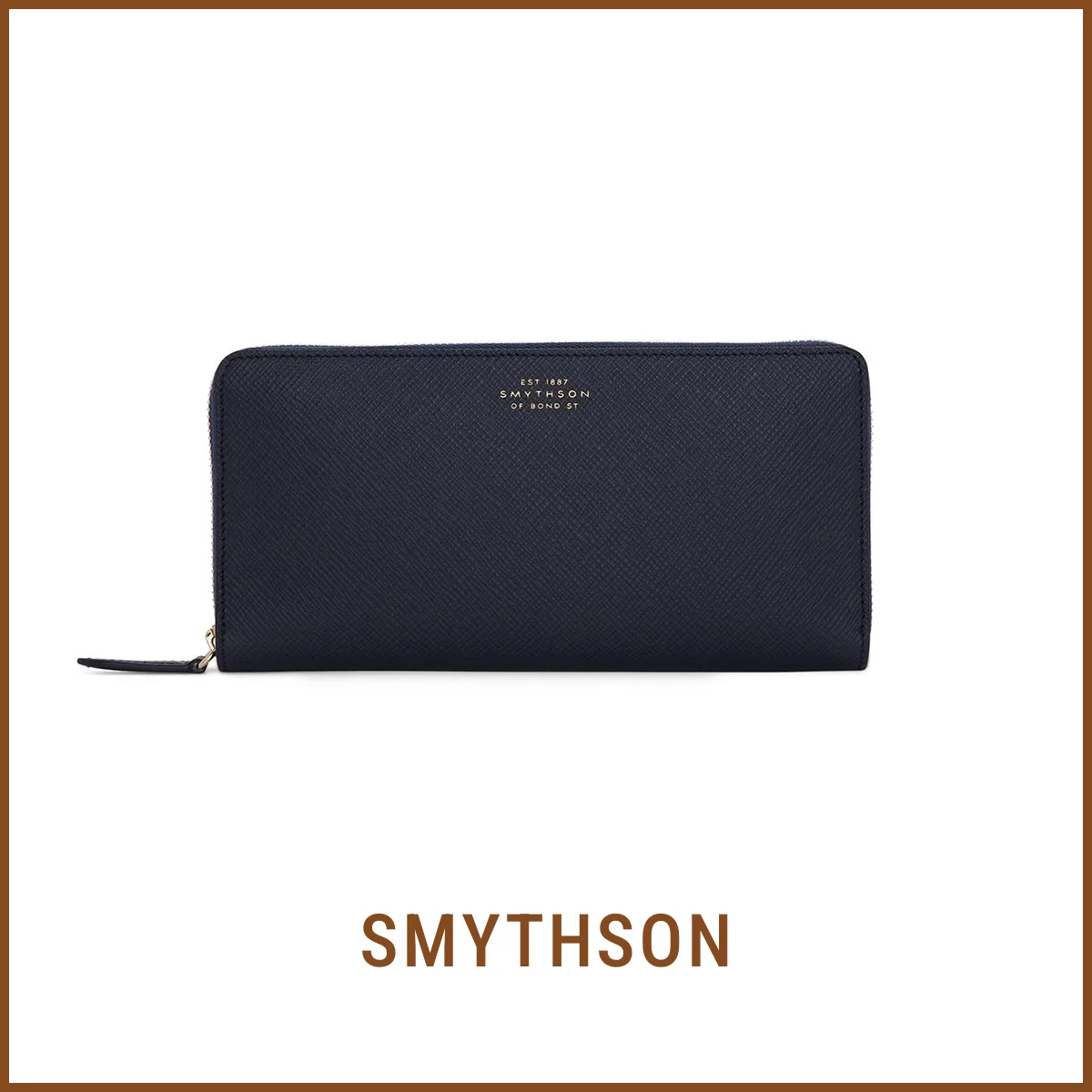 財布　スマイソン　smythson　Panama Large Zip Around Purse 〈H10×W20×D2cm〉￥115,500