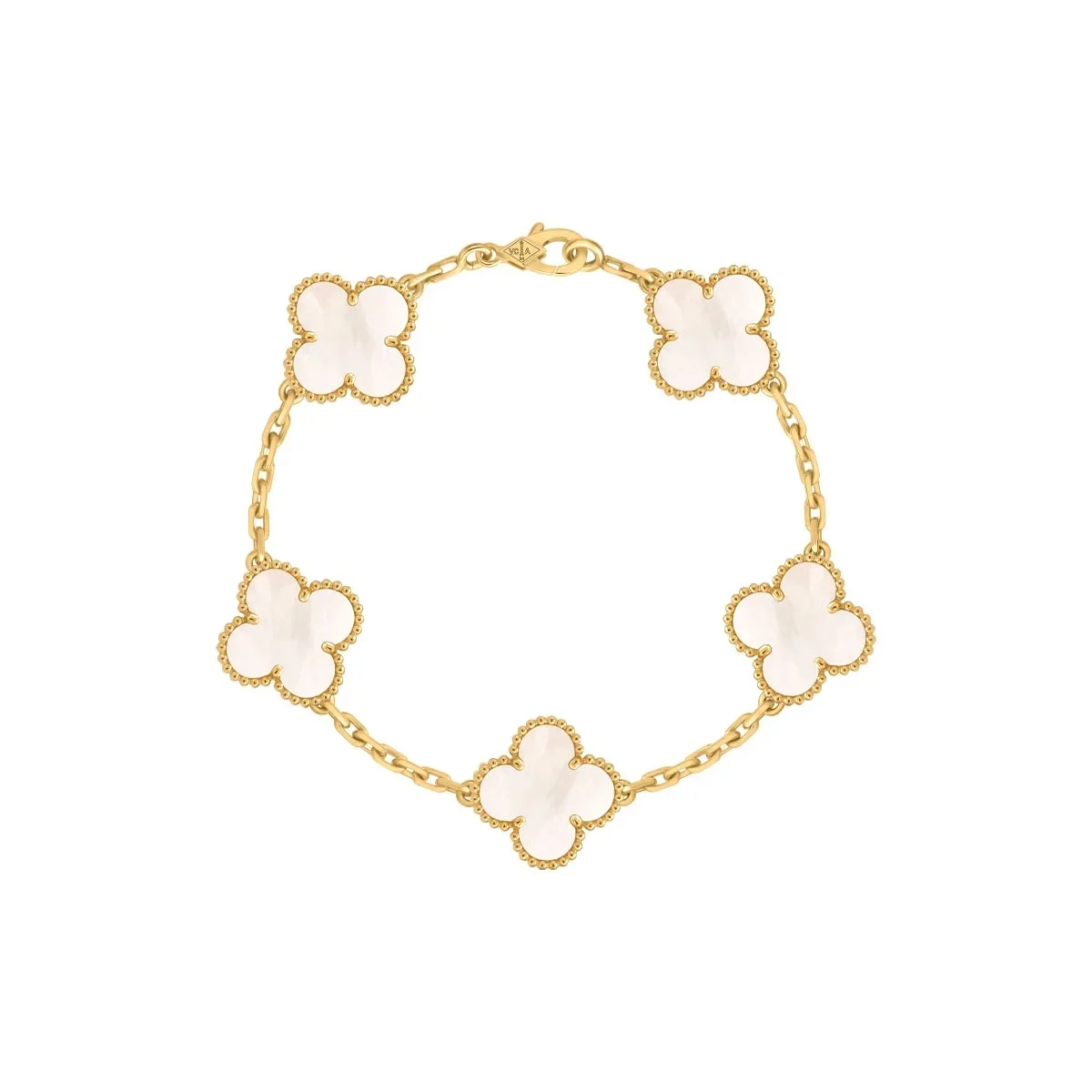 ヴァン クリーフ&アーペルの「ヴィンテージ アルハンブラ」ブレスレット 5モチーフ