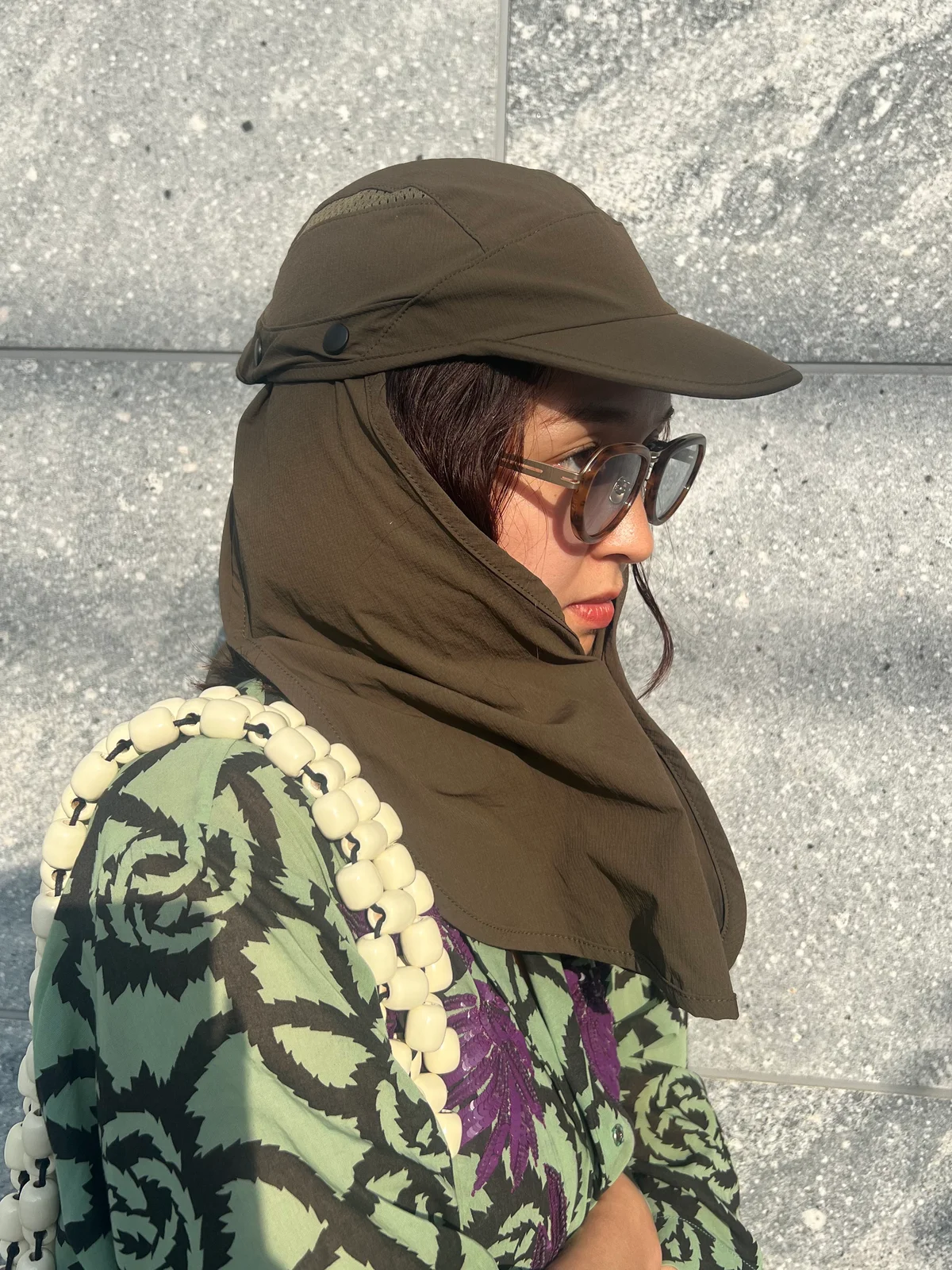 セルフスナップ　紫外線対策　キャップ　ロア　ROA