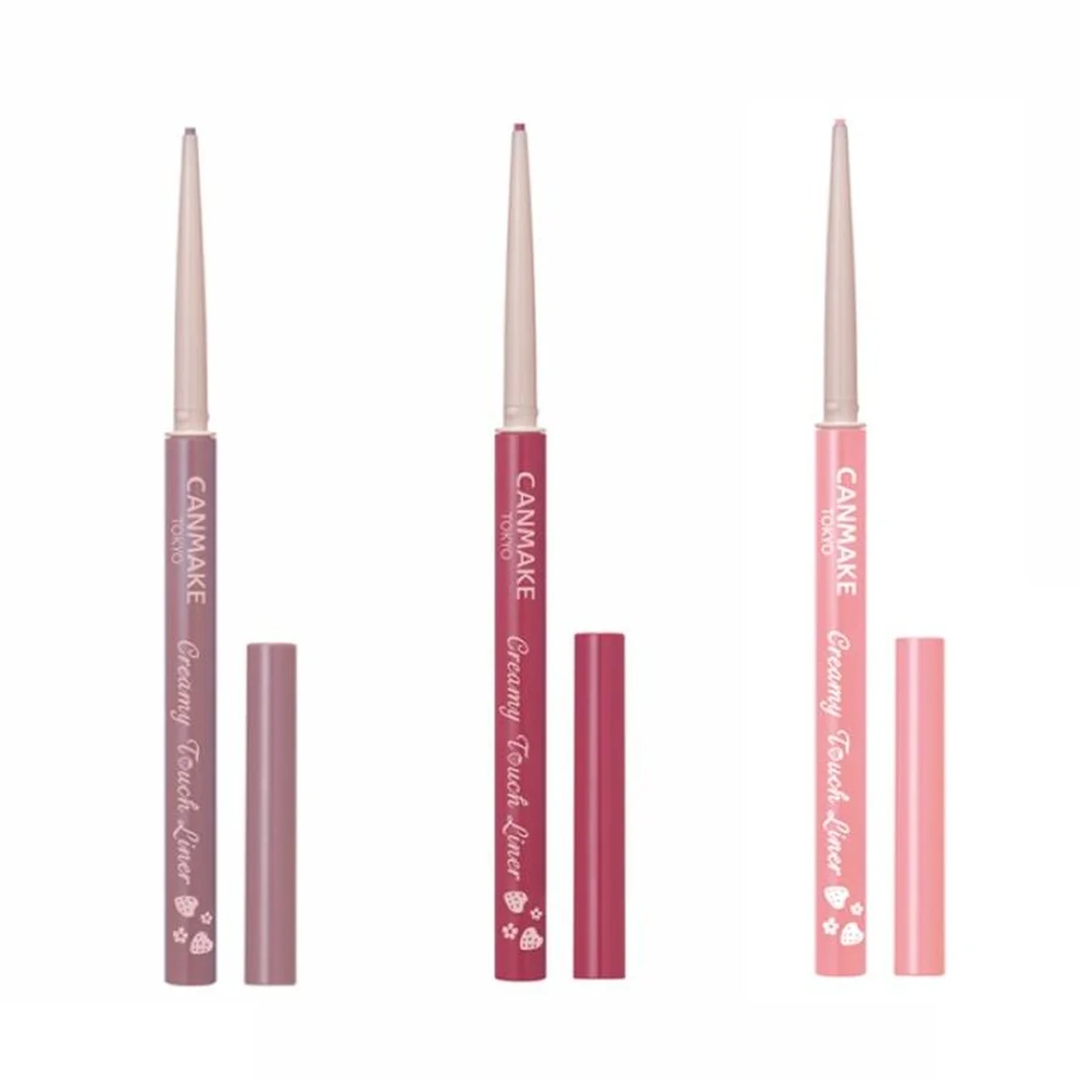 キャンメイク クリーミータッチライナー新色イチゴカラーのカラーバリエーション