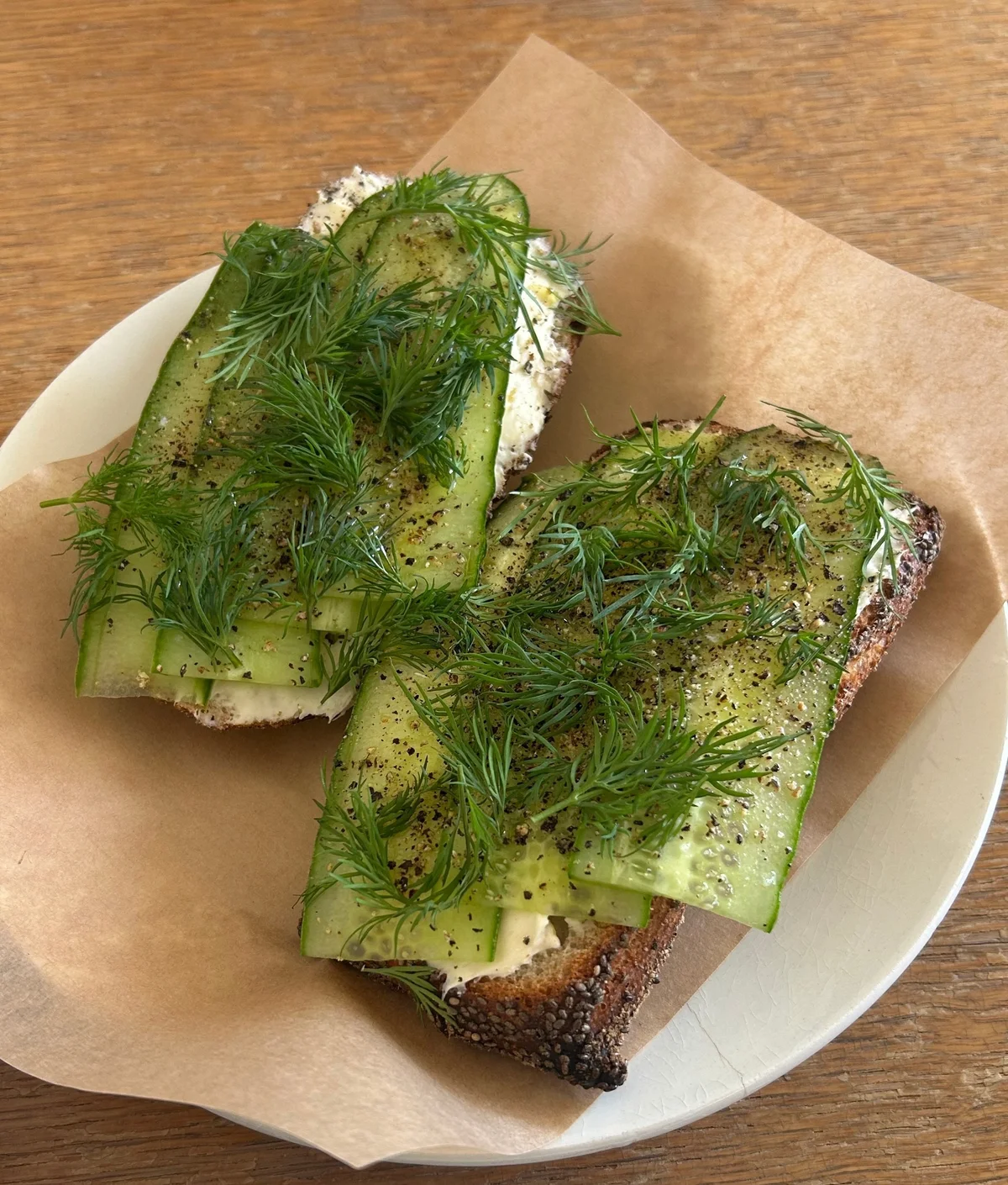 cafe MAAのオープンサンド