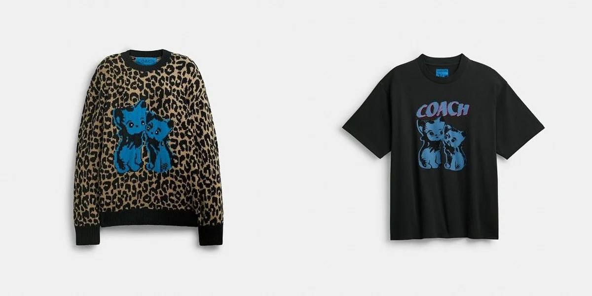 コーチ × リル・ナズ・Xのクルーネック セーターとTシャツ