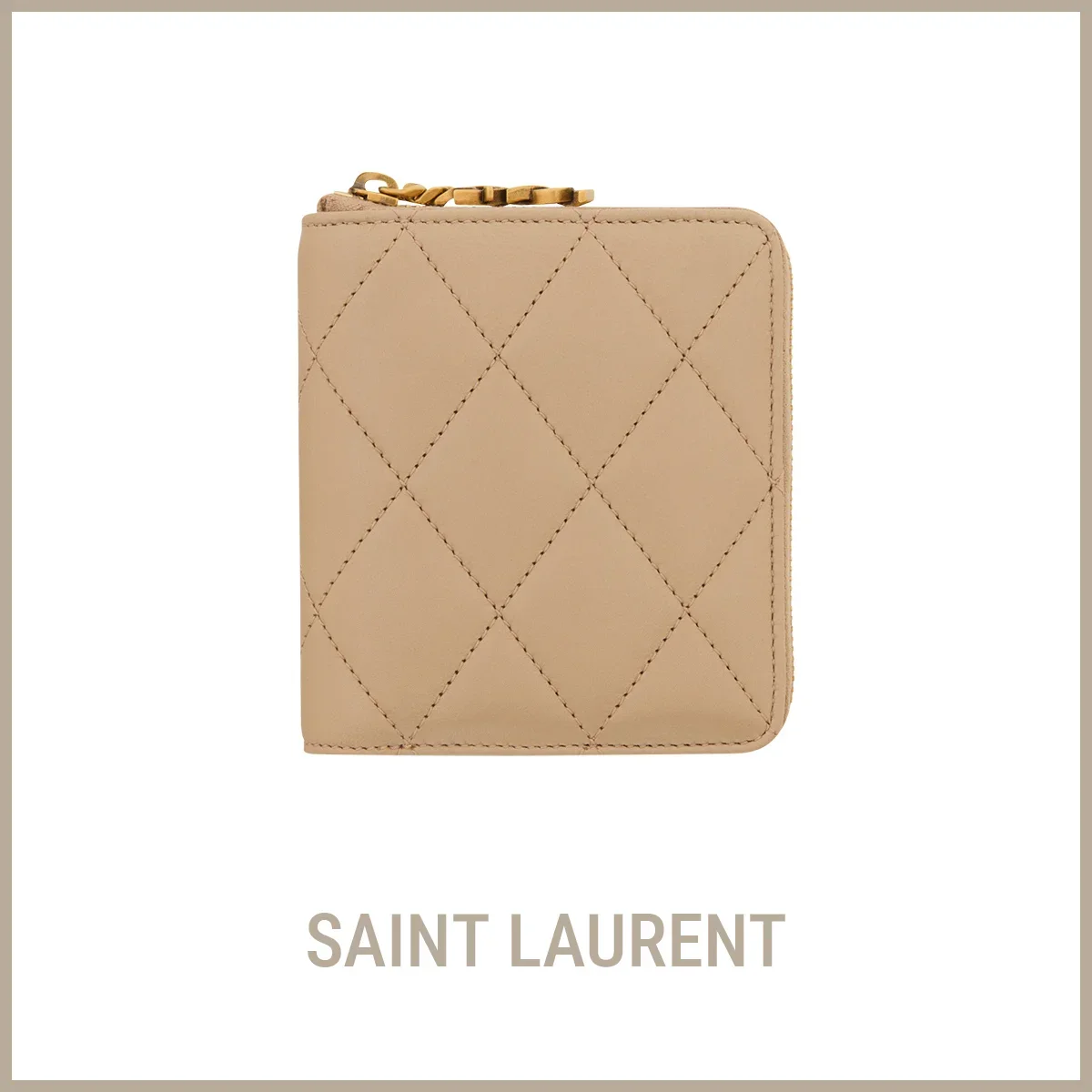 財布 サンローラン コンパクトジップアラウンドウォレット〈H10.5×W9cm〉¥123,200