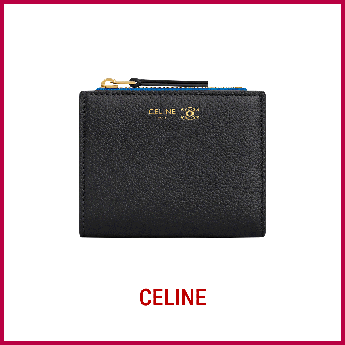 財布　セリーヌ「コンパクトウォレット」〈H10.5×W8×D2cm〉￥83,600