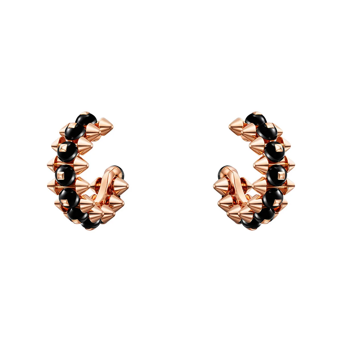 「クラッシュ ドゥ カルティエ」イヤリング〈PG、オニキス〉¥1,346,400