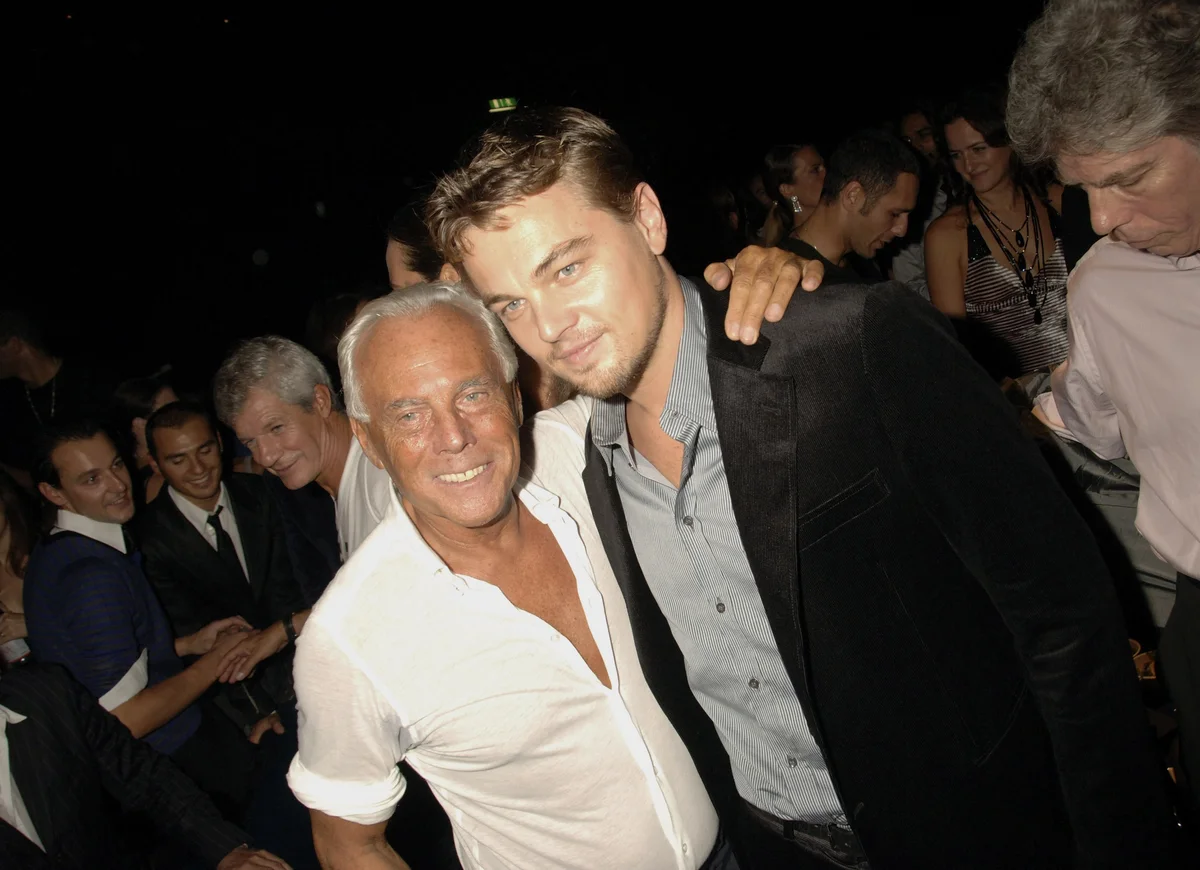 ジョルジオ・アルマーニ、レオナルド・ディカプリオ