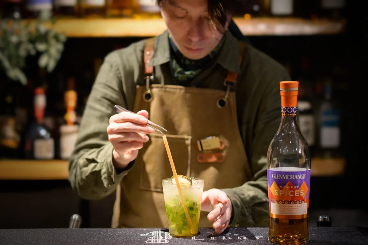 Bar LIBRE Ginzaの限定メニュー パッションミントジュレップ