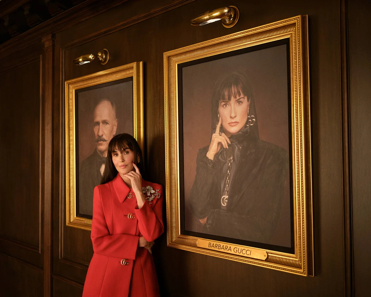デミムーア　デムナによる新生グッチのコレクション「La Famiglia」にインスパイアされた短編映画「The Tiger」のプレミアを開催