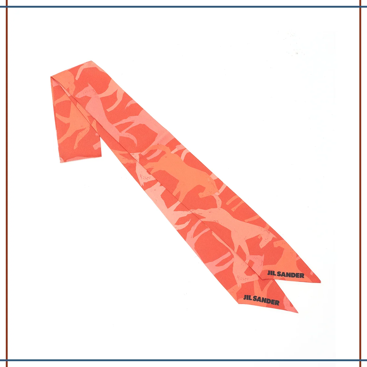  2026年の干支「午」モチーフ小物　ジルサンダーのスカーフ￥42,900