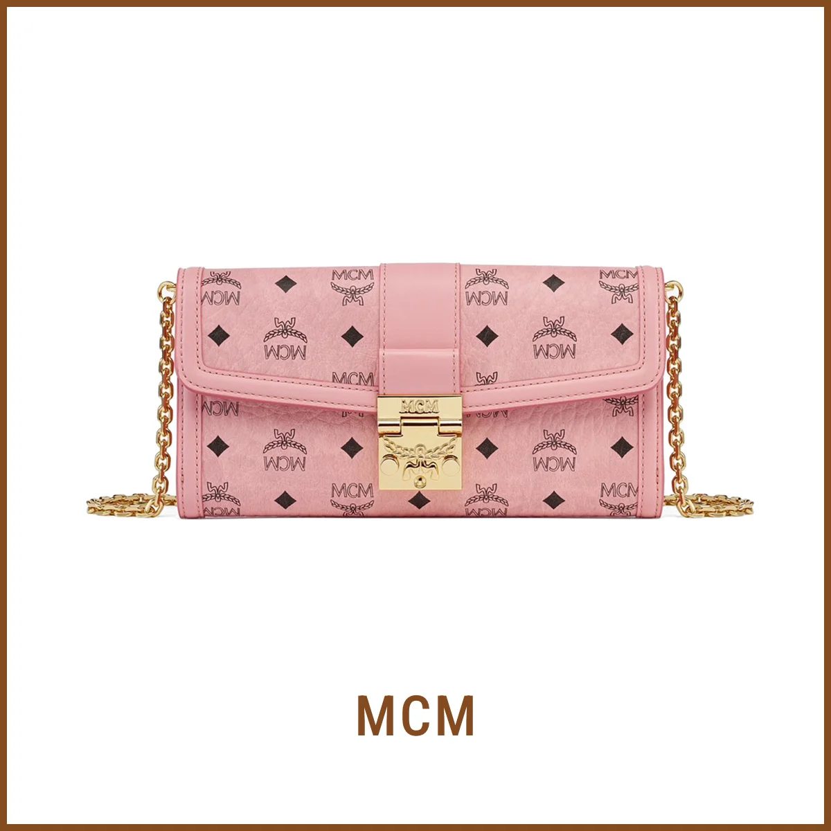 財布　エムシーエム　MCM　Tracy チェーン ウォレット - ヴィセトス〈H10×W19×D3cm〉￥89,100