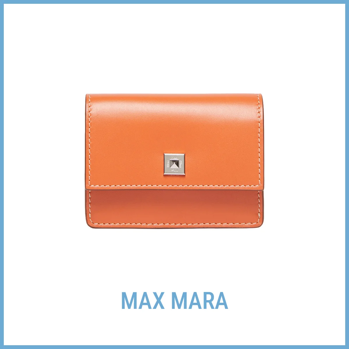 財布　マックスマーラ　MAXMARA　[MMパース] カーフ レザー カードケース〈H8×W11×D3cm〉￥75,900