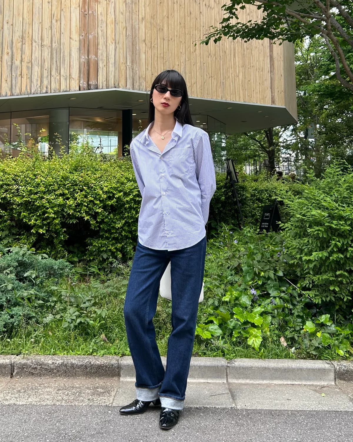 セルフスナップ　シャツ　スポーティー＆リッチ　Sporty & Rich