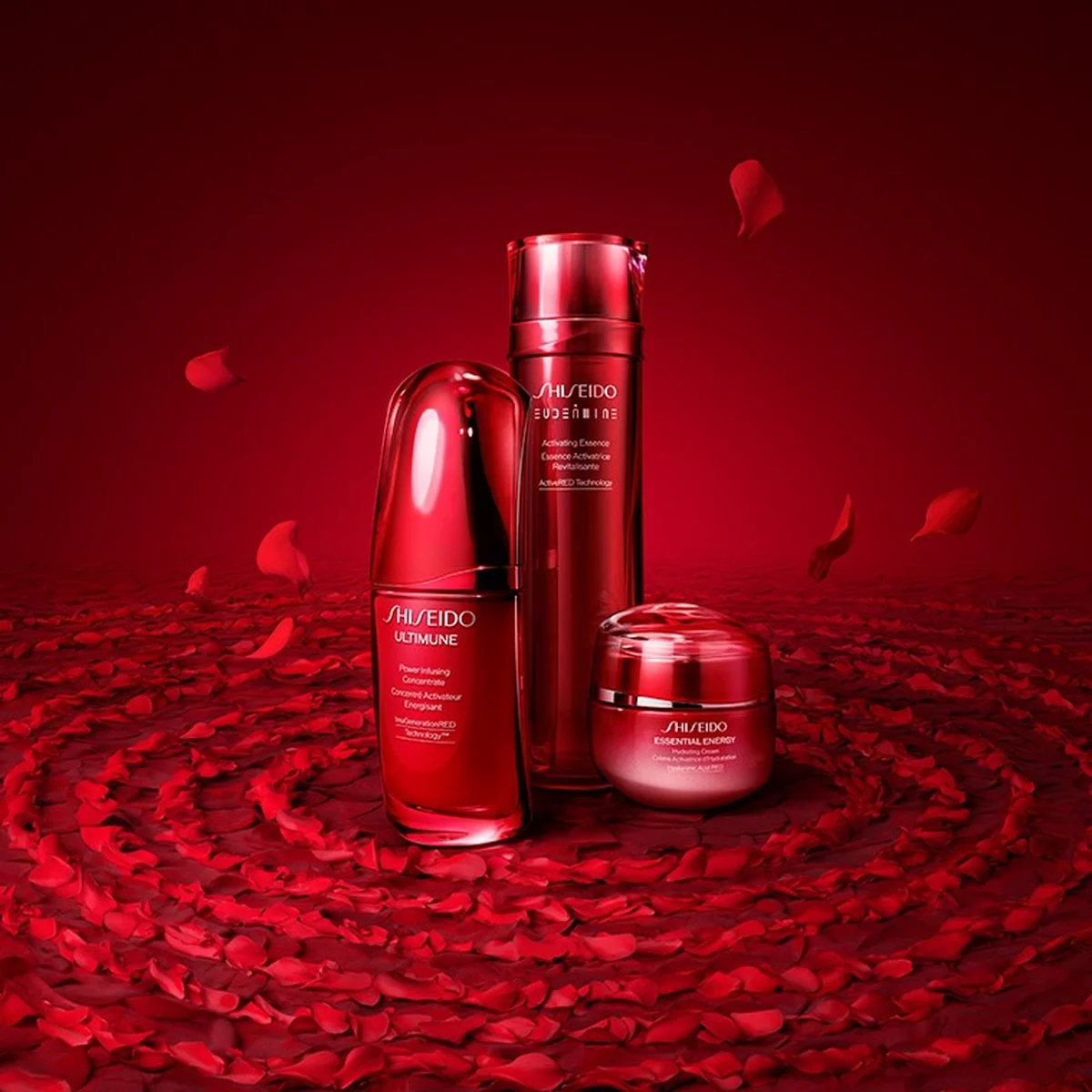 SHISEIDO　赤の3ステップスキンケア