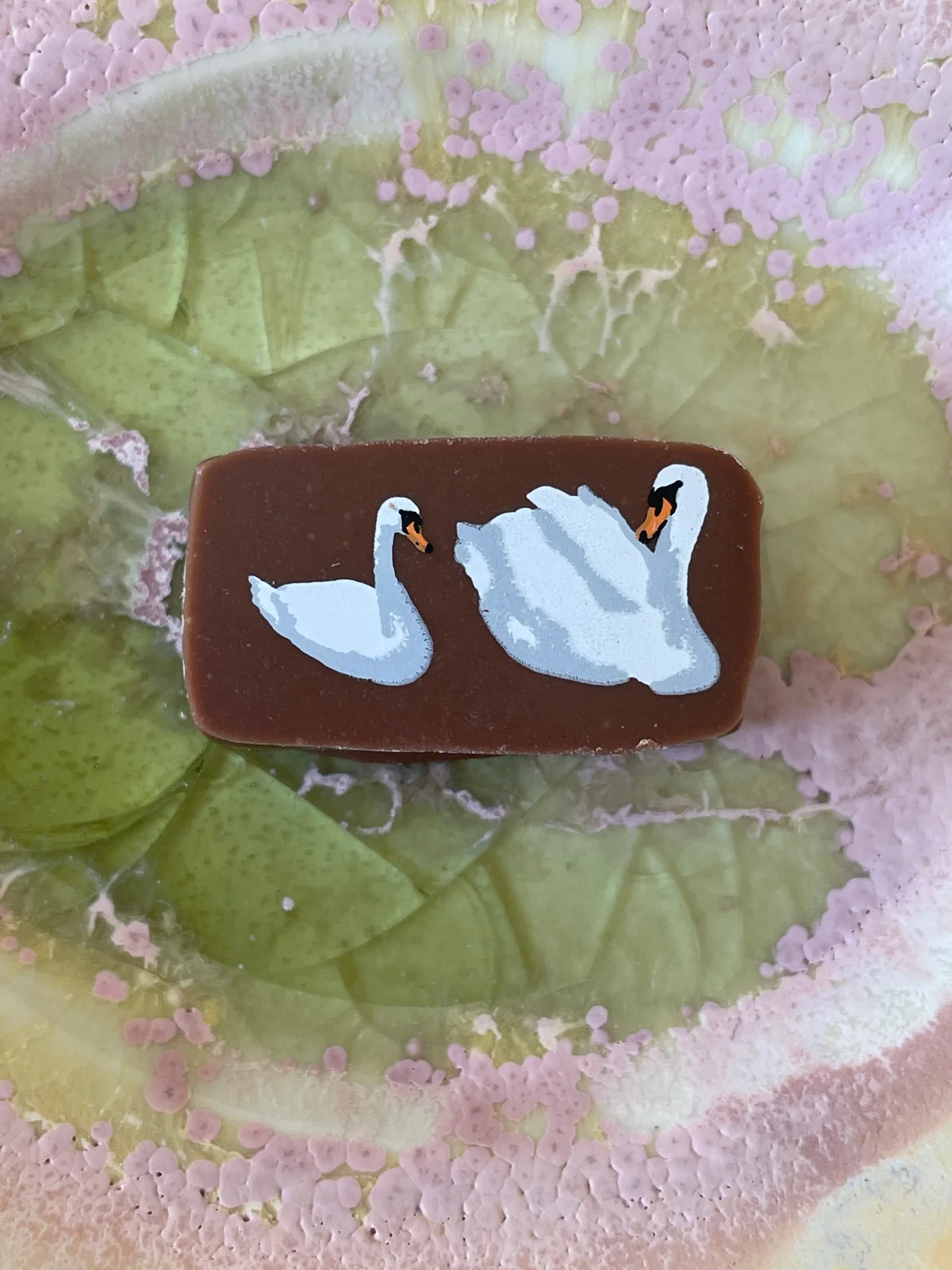 ルルメリーの白鳥チョコレート物カット