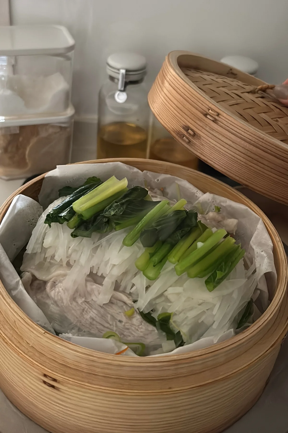 刻み野菜の薄肉重ね蒸し