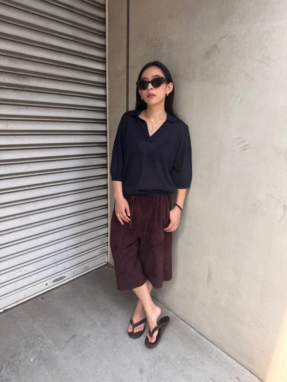 TOMORROWLANDバイヤーの山野邉彩美さんが愛用するジミー フェアリーのサングラス