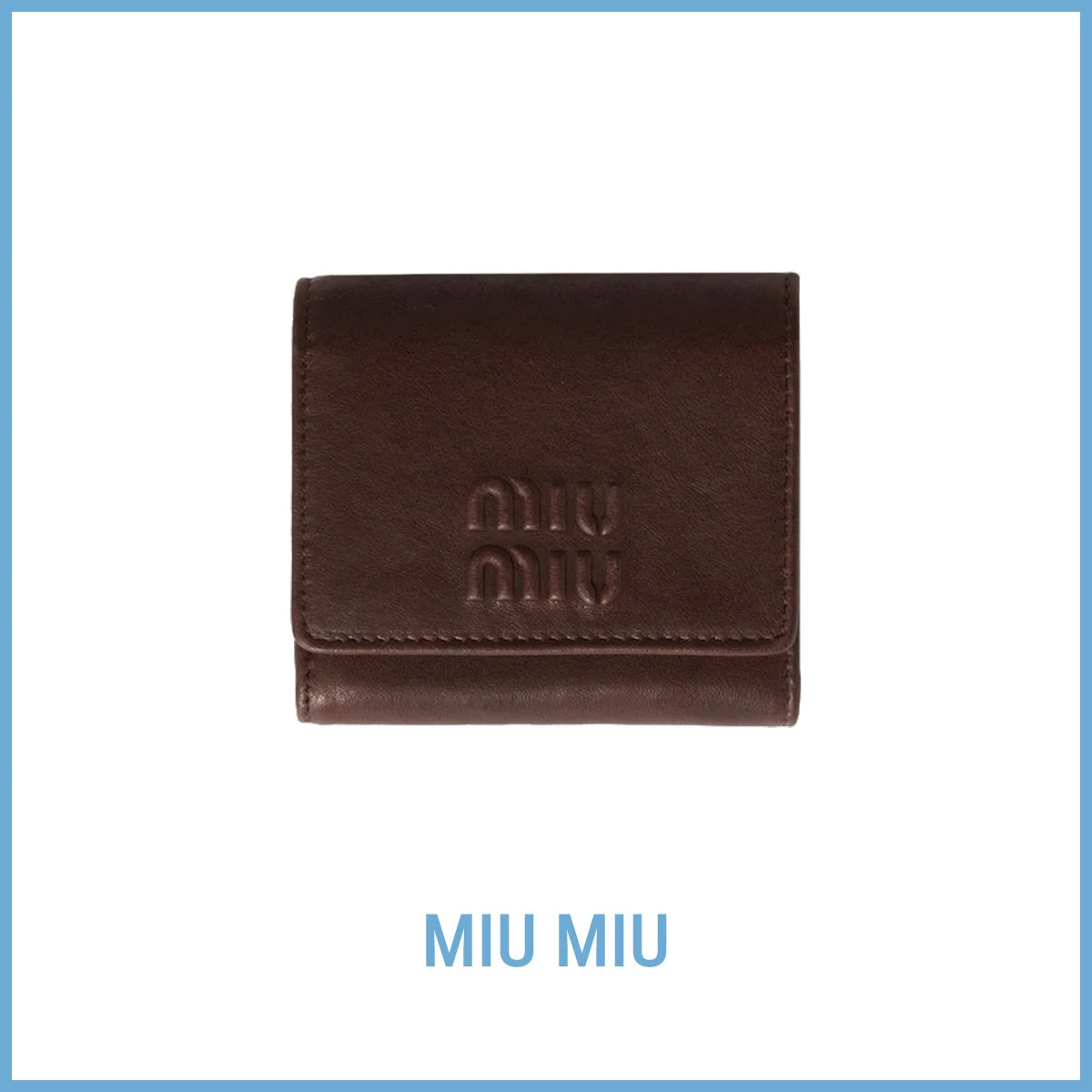 MIUMIU　ミュウミュウ　財布　レザー　ブラウン　ヴィンテージ