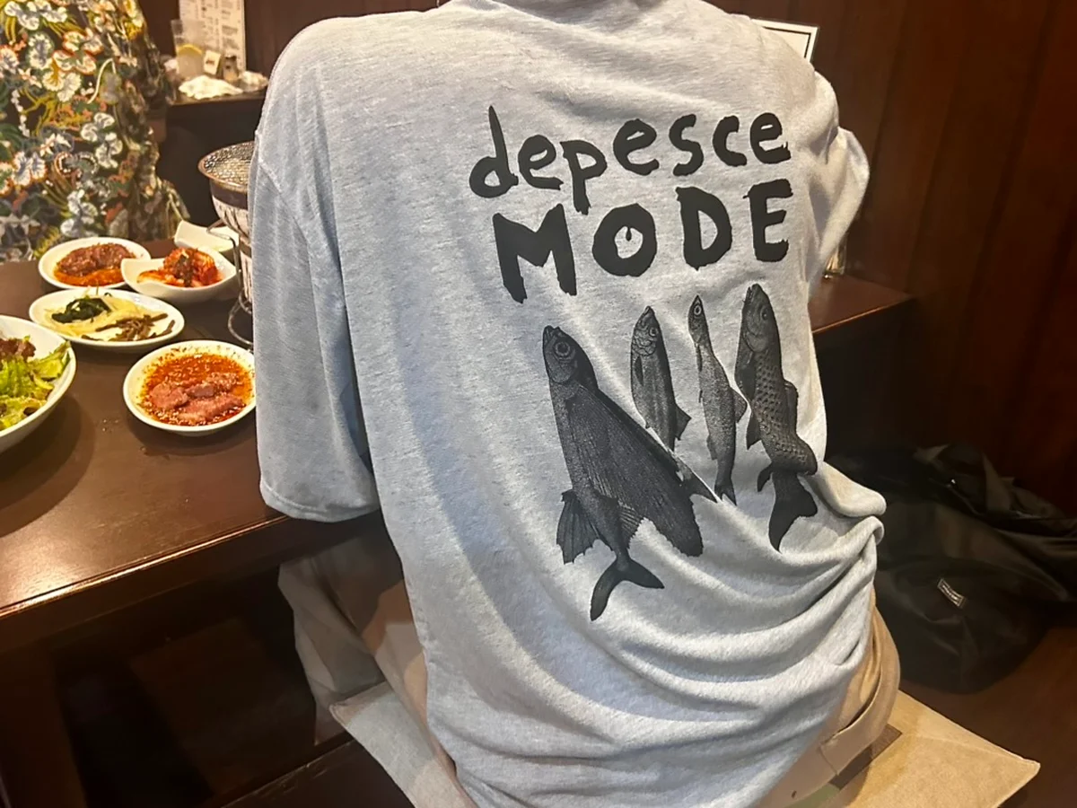 garbageのTシャツのバックプリント
