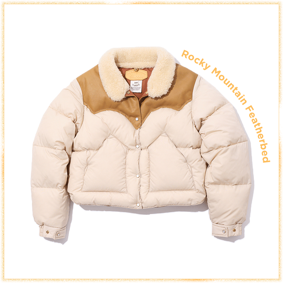 ダウンジャケット　アニールジャケット　ロッキーマウンテン フェザーベッド
