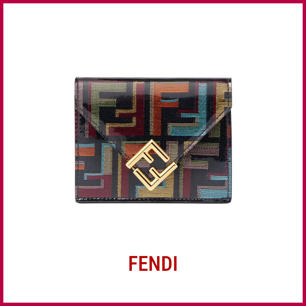 財布　フェンディ『「FFダイヤモンド」三つ折り財布』〈H10×W19×D3.5cm〉￥97,900