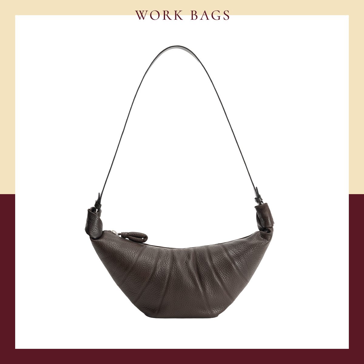 2025年秋冬バッグ　ショルダーバッグ　おしゃれ　おすすめ　レディース　通勤　ルメール　クロワッサンバッグ〈H24W44×D9cm〉￥224,000