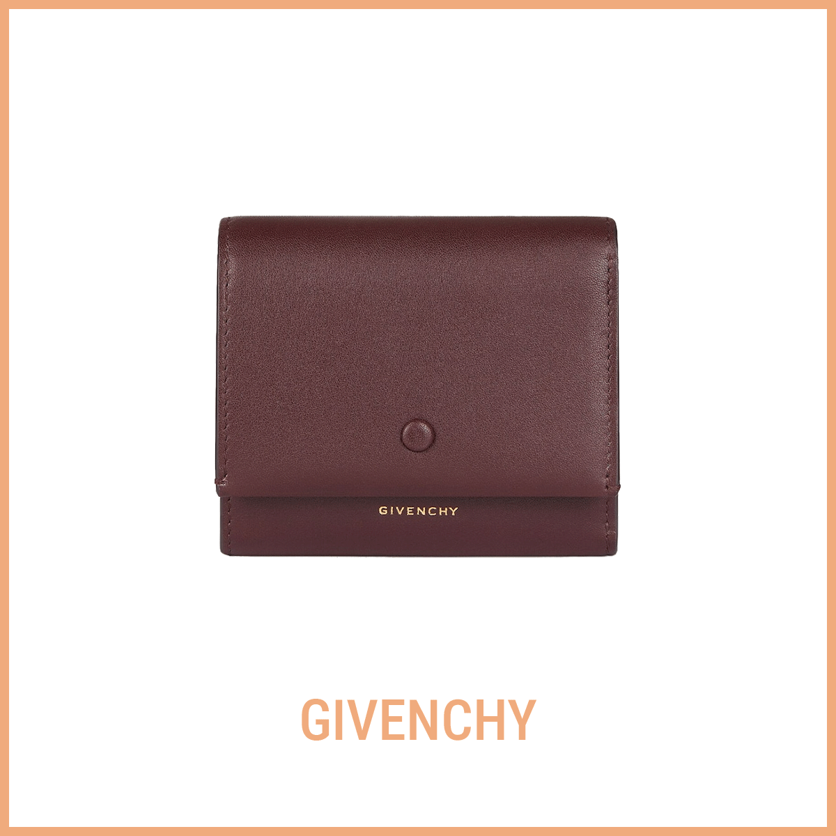 財布　ジバンシィ　デイ ウォレット シャイニーレザー　〈H9×W10×D3cm〉￥94,600
