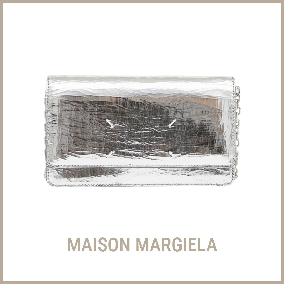 財布　メゾン マルジェラ「チェーンウォレット」〈H11×W4cm〉￥159,500