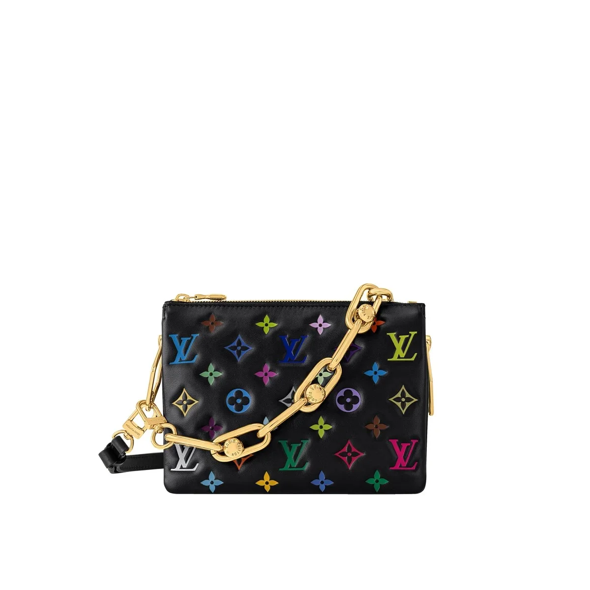 モノグラム・キャンバス　ルイ・ヴィトン　Louis Vuitton　　村上隆　モノグラム･マルチカラー　リエディション　クッサンBB