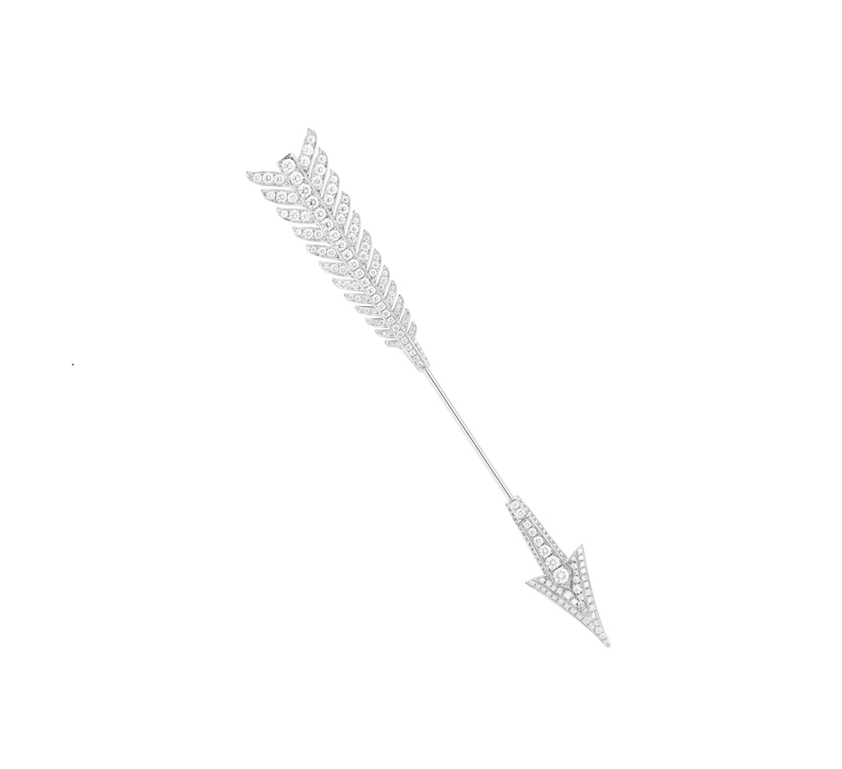 ブシュロンのフレシュ ブローチ〈K18WG、ダイヤモンド〉¥3,234,000(予定価格)