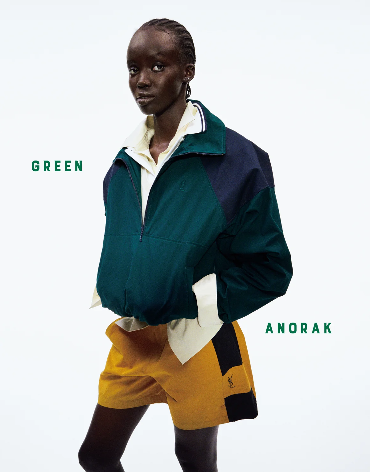 サンローランのアノラックジャケットのスタイリング