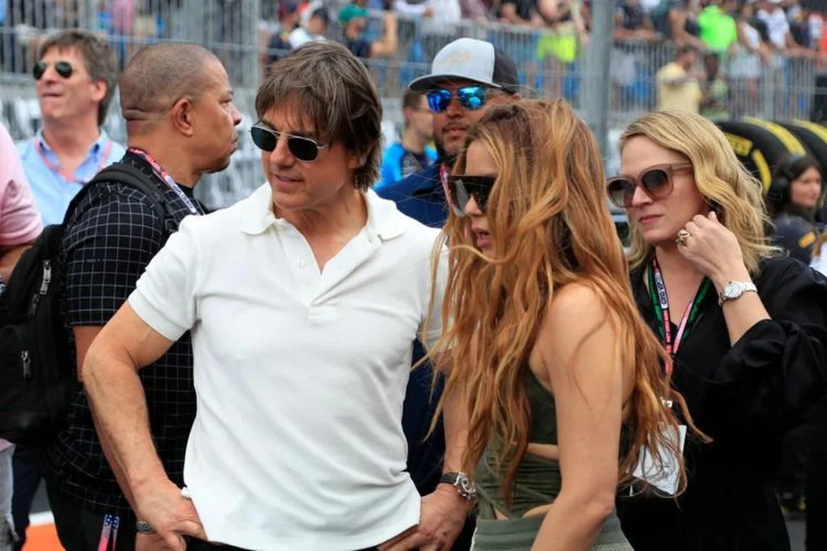 F1マイアミグランプリに出席したトム・クルーズとシャキーラ
