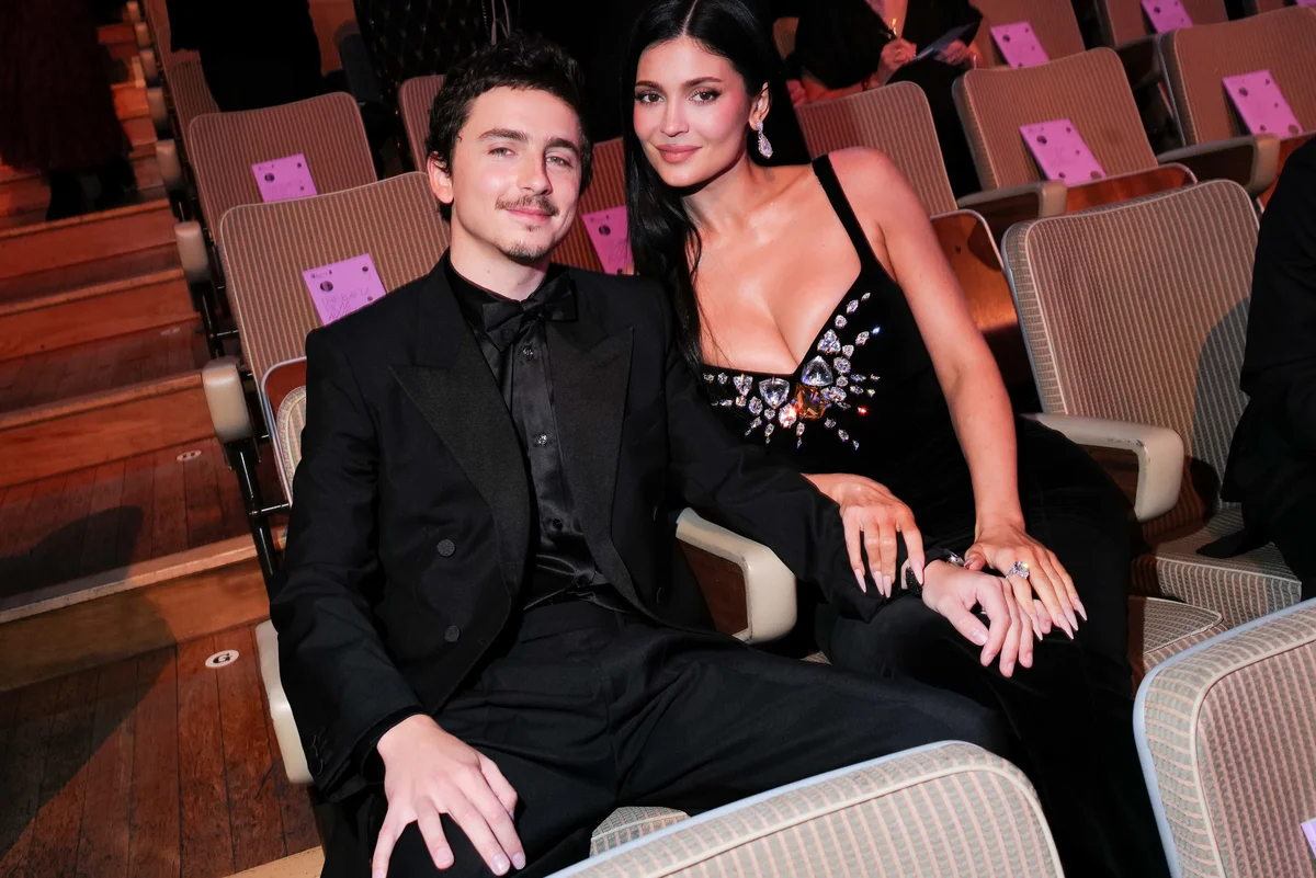 英国アカデミー賞授賞式に出席したティモシー・シャラメとカイリー・ジェンナー