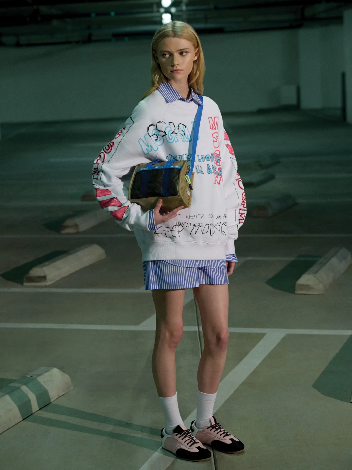 レスポートサックとMSGMの初コラボコレクション、ショルダーバッグ