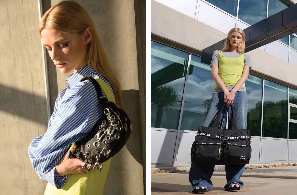 レスポートサックとMSGMの初コラボコレクション、ハンドバッグとボストンバッグ