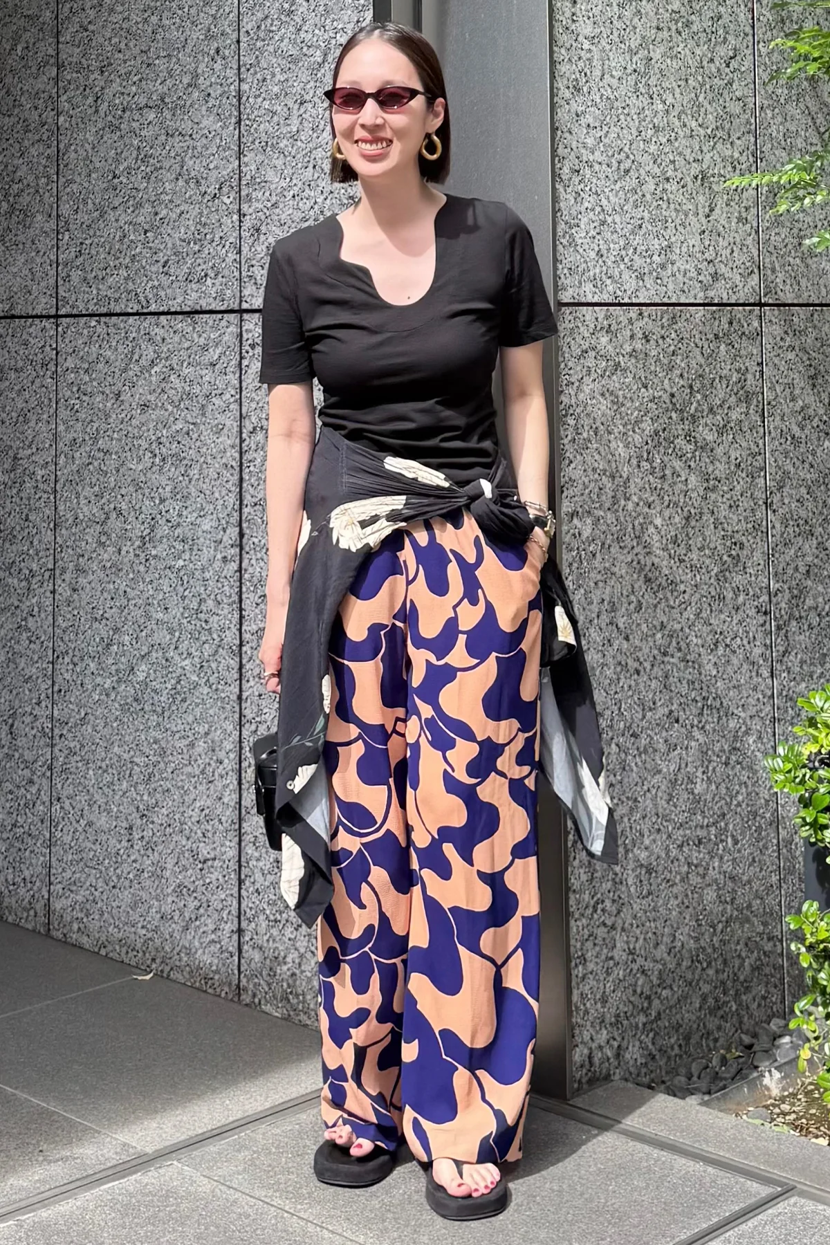 セルフスナップ　リラックスパンツ　ドリス ヴァン ノッテン　DRIES VAN NOTEN