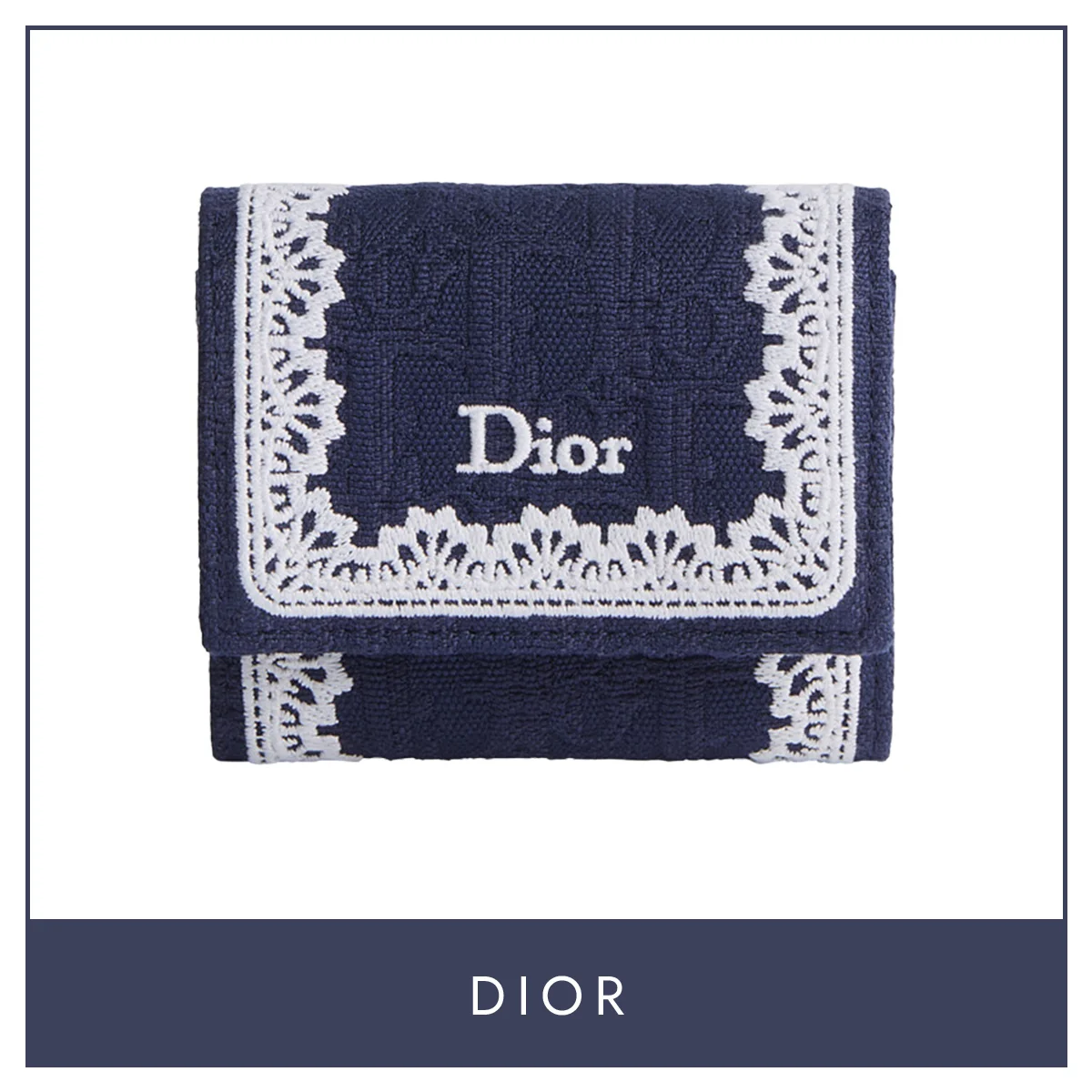 ディオールの財布「ディオール オブリーク」‘Lotus’