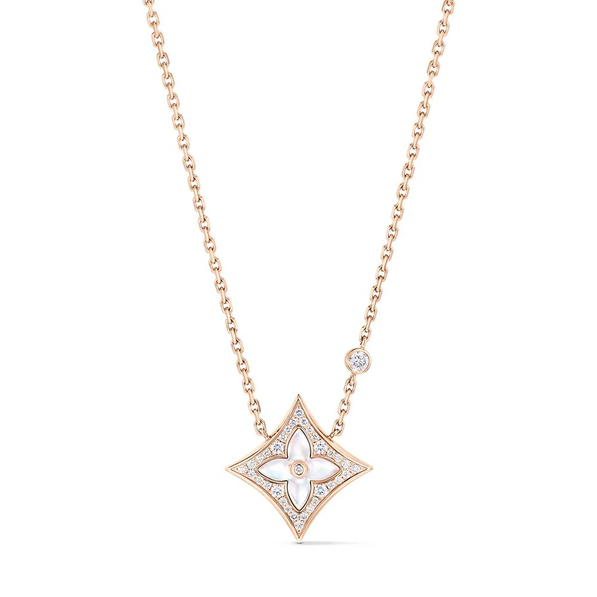 「カラー ブロッサム」ペンダント〈PG、ダイヤモンド、マザー・オブ・パール〉¥1,006,500