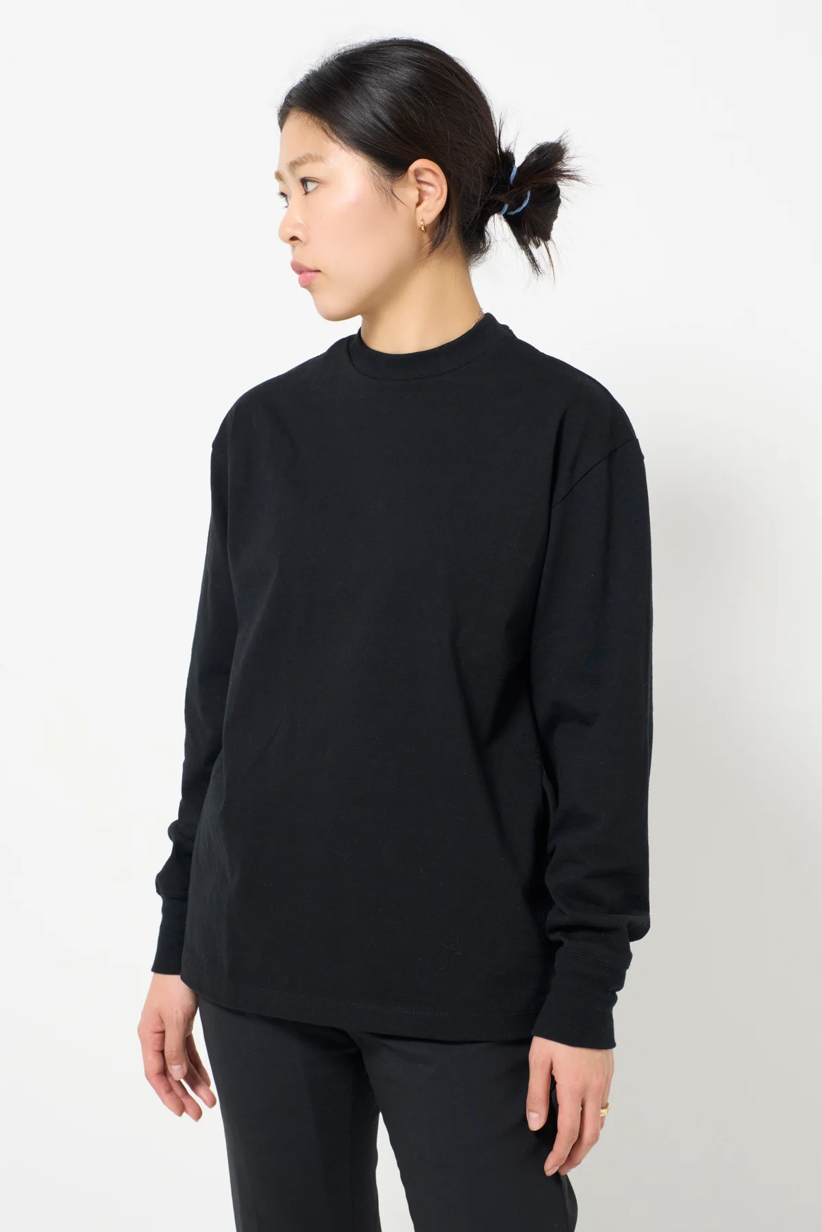 究極カットソー BLACKの着用スタイル　SPURSHOP×椎名直子×ARROW57.